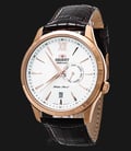 Orient Classic FES00004W Automatic White Dial Brown Leather Strap-0