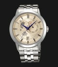 Orient Classic FET0P002W Men Sun and Moon Champagne Dial Stainless Steel Strap-0