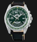 Orient FEU0B003F Automatic Green Dial Brown Leather Strap-0
