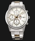 Orient FKU00001W Sp Chronograph Secundaria Men Watch White Dial Stainless Steel-0