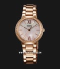 Orient FQC0M001W Ladies Mother of Pearl Dial Rose Gold Stainless Steel Strap-0
