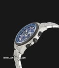 Orient Sport FSY00002D Chronograph Men Blue Honeycomb Pattern Dial Stainless Steel Strap-1