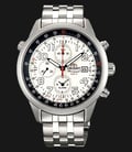 Orient Sport FTD09008W Chronograph Men Watch White Dial Stainless Steel Strap-0