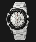 Orient Sport FTD10002W Chronograph Men Watch White Dial Stainless Steel Strap-0