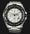Orient FTT0Y003W Chronograph White Dial Stainless Steel Strap-0