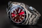 Orient Sports RA-AA0003R Kamasu Automatic Divers Red Dial Stainless Steel Strap-2