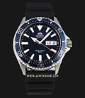 Orient Sports RA-AA0006L Kamasu Automatic Divers Blue Dial Black Silicone Strap-0