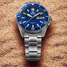 Orient Sports RA-AA0009L Kanno Automatic Divers Blue Dial Stainless Steel Strap-1