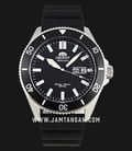 Orient Sports RA-AA0010B Kanno III Automatic Divers Black Dial Black Silicone Strap-0
