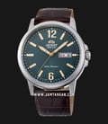 Orient RA-AA0C06E Men Green Dial Brown Leather Strap-0