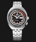 Orient Neo Classic Sports RA-AA0E05B Black White With Orange Accents Dial Metal Strap -0