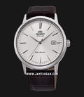 Orient Symphony III RA-AC0F07S Men Silver Dial Brown Leather Strap-0