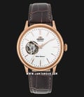 Orient Bambino RA-AG0001S Open Heart Automatic Man White Dial Brown Leather Strap-0