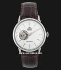 Orient Classic RA-AG0002S Bambino Open Heart Automatic White Dial Brown Leather Strap-0