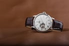 Orient Classic RA-AG0002S Bambino Open Heart Automatic White Dial Brown Leather Strap-3