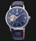 Orient Classic RA-AG0005L Automatic Open Heart Blue Dial Blue Leather Strap-0