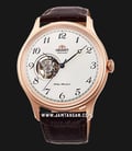 Orient Automatic RA-AG0012S Men White Dial Brown Leather Strap-0