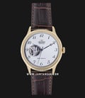 Orient Automatic RA-AG0013S Men White Dial Brown Leather Strap-0