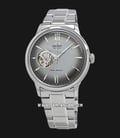 Orient Classic RA-AG0029N Helios Mechanical Men Open Heart Grey Dial Stainless Steel Strap-0