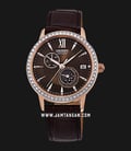 Orient RA-AK0005Y Automatic Ladies Brown Dial Brown Leather Strap-0