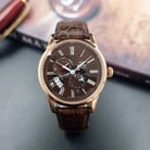Orient Classic RA-AK0009T Men Automatic Sun & Moon Brown Dial Brown Leather Strap-4