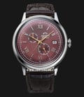 Orient Classic RA-AK0705R Bambino Automatic Red Dial Brown Leather Strap-0
