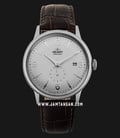 Orient Classic RA-AP0002S Bambino Small Seconds Automatic White Dial Brown Leather Strap-0