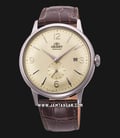 Orient Classic Automatic RA-AP0003S Men Champagne Dial Brown Leather Strap-0