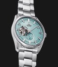 Orient Contemporary RA-AR0009L Semi Skeleton Series Tiffany Blue Dial Stainless Steel Strap-1