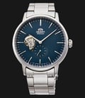 Orient Classic RA-AR0101L Open Heart Automatic Men Blue Dial Stainless Steel Strap-0