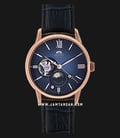 Orient RA-AS0006L Automatic Sun & Moon Men Blue Dial Blue Leather Strap Limited Edition -0