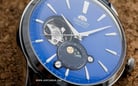 Orient RA-AS0103A Automatic Sun & Moon Open Heart Blue Dial Blue Navy Leather Strap-7