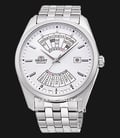 Orient Contemporary RA-BA0004S Multi Year Calendar Automatic Men White Dial Stainless Steel Strap-0