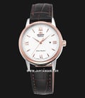 Orient Contemporary RA-NR2004S Bambino Automatic White Dial Dark Brown Leather Strap-0