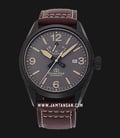 Orient Star RE-AU0202N Men Gray Dial Brown Leather Strap-0