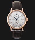 Orient Star Heritage RE-AW0003S Gothic Power Reserve Small Man Silver Dial Brown Leather Strap-0