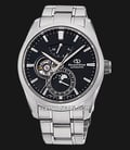 Orient Star Contemporary RE-AY0001B Men Mechanical Moon Phase Black Dial Metal Strap-0