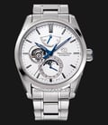 Orient Star Contemporary RE-AY0002S Men Mechanical Moon Phase Silver Dial Metal Strap-0