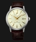 Orient Bambino Star SEL05005S Automatic Champagne Gold dial Brown Leather Strap-0