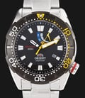 Orient M-Force Bravo SEL0A001B Automatic Black Diver 200M Stainless Steel Strap-0