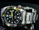 Orient M-Force Bravo SEL0A001B Automatic Black Diver 200M Stainless Steel Strap-4