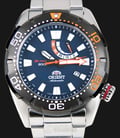 Orient M-Force Bravo SEL0A002D Automatic Diver 200M Blue Dial Stainless Steel Strap-0
