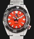 Orient M-Force Bravo SEL0A003M Automatic Diver 200M Orange Dial Stainless Steel Strap-0