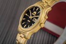 Orient 3 Stars SEM0201UB Crystal Automatic Men Black Dial Gold Stainless Steel-4