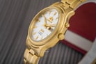 Orient 3 Stars SEM0201UW Crystal Automatic Ladies Silver Dial Gold Stainless Steel-4