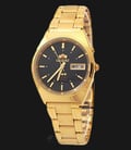 Orient Classic 3 Stars Crystal SEM0801EB Automatic Men Black Dial Rose Gold Stainless Steel Strap-0