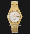 Orient 3 Stars SEM0B01CW Crystal Automatic Men Silver Dial Gold Stainless Steel-0
