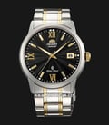 Orient SER1T001B Automatic Men Black Sunray Dial Dual Tone Stainless Steel Strap -0