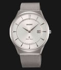 Orient Classic SGW03005W Men Silver Dial Stainless Steel Strap-0