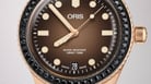 Oris Divers 01-733-7747-3986-Set Herzog Loibner Edition Brown Dial Black Leather Strap-2